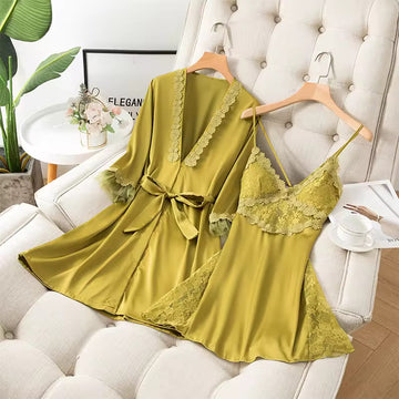 Satin Sassy Green Nightie